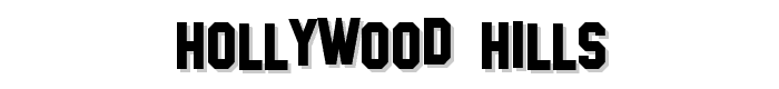 Hollywood Hills font